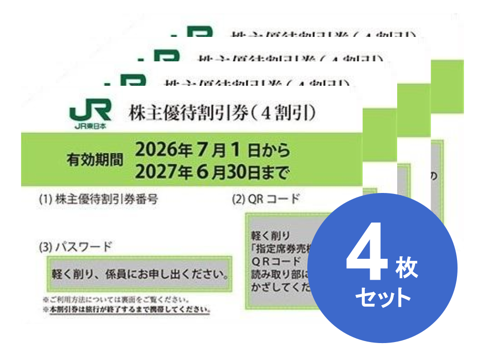 JR東日本 株主優待券 格安販売なら金券ショップチケットセンター
